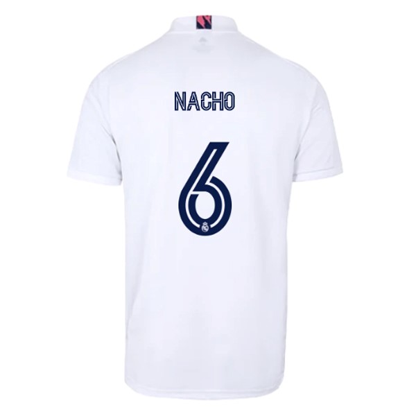 Camiseta Real Madrid Primera equipo NO.6 Nacho 2020-2021 Blanco